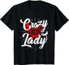 Crazy Chicken Lady Chickens Farmer Farming T-Shirt for WoFunny Cotton Short Sleeve T Shirts