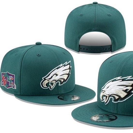 Eagles Super Bowl Cap Adjustable Embroidered Duckbill Cap League Football Cap Flat Brim Baseball Cap