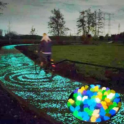 300 db Mini világító kövek 14 mm-es Akváriumok Mesterséges kő Akvárium dekoráció Beltéri Kültéri Kert Udvar Dekoráció