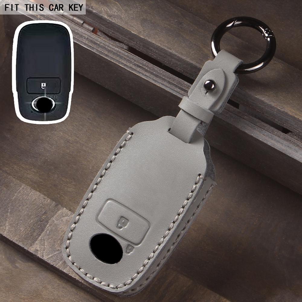 

2 3 4 5 Кнопок Кожаный Смарт Пульт Ключ Чехол для Ключа Автомобиля для Toyota Perodua Малайзия Защитник Ключа Автомобиля Корпус Ключа Автомобиля серый