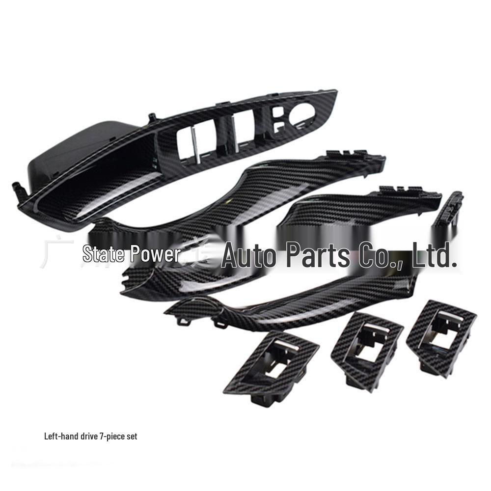 Maniglia per bracciolo porta in fibra di carbonio per BMW Serie 5 F10/F11/F18 per LHD/RHD.