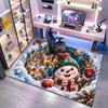 Christmas and New Year gifts cute snowmen Christmas trees Santa Claus carpets home decor non slip seats chair cushions decorative carpets P12