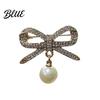 Shawl Safety Pin Brooch Women Bowknot Shape Anti-Rust Finish Clip