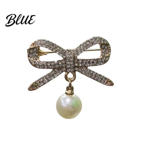 Shawl Safety Pin Brooch Women Bowknot Shape Anti-Rust Finish Clip