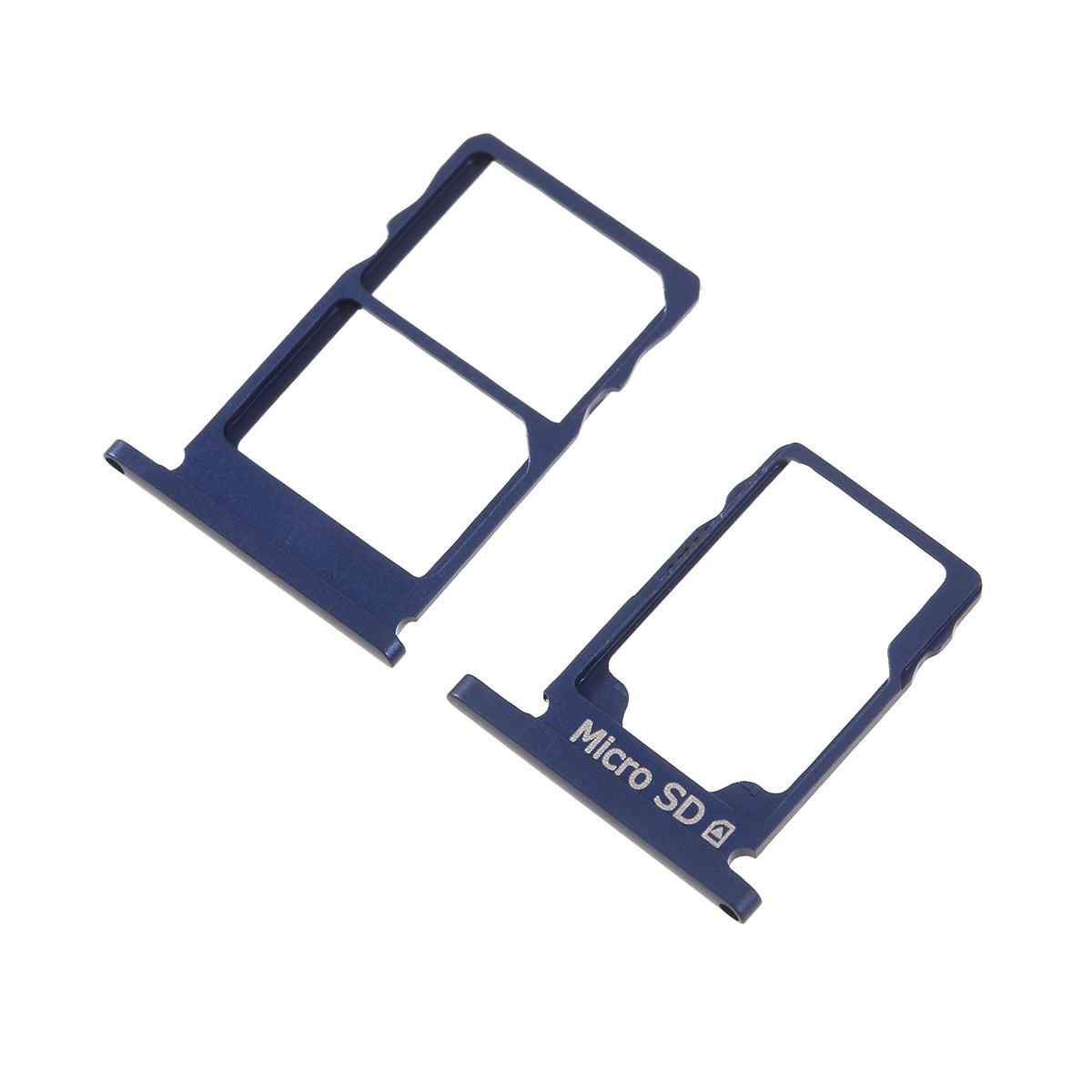 

OEM SIM Micro SD Card Tray Holder Replacement for Nokia 5.1 Blue