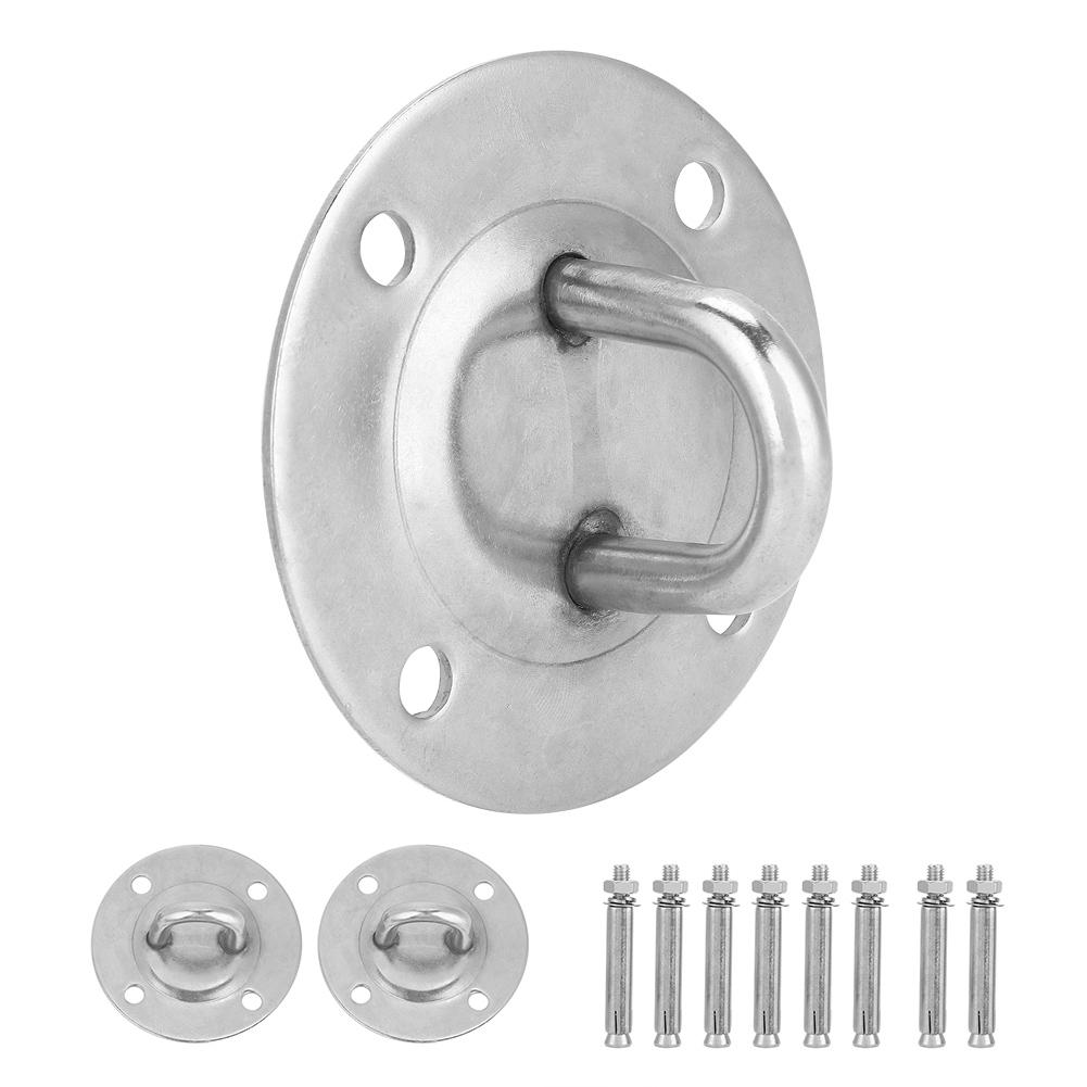Stainless Steel Mount Anchor & Bolts Ceiling Buckle Hook Fixed Disc for Yoga Hammock