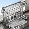 Zhaoran 304 Stainless Steel Multi-functional Dish Drying Rack