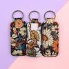Floral Lipstick Case & Lanyard Keychain for Lipstick Protection and ID Access