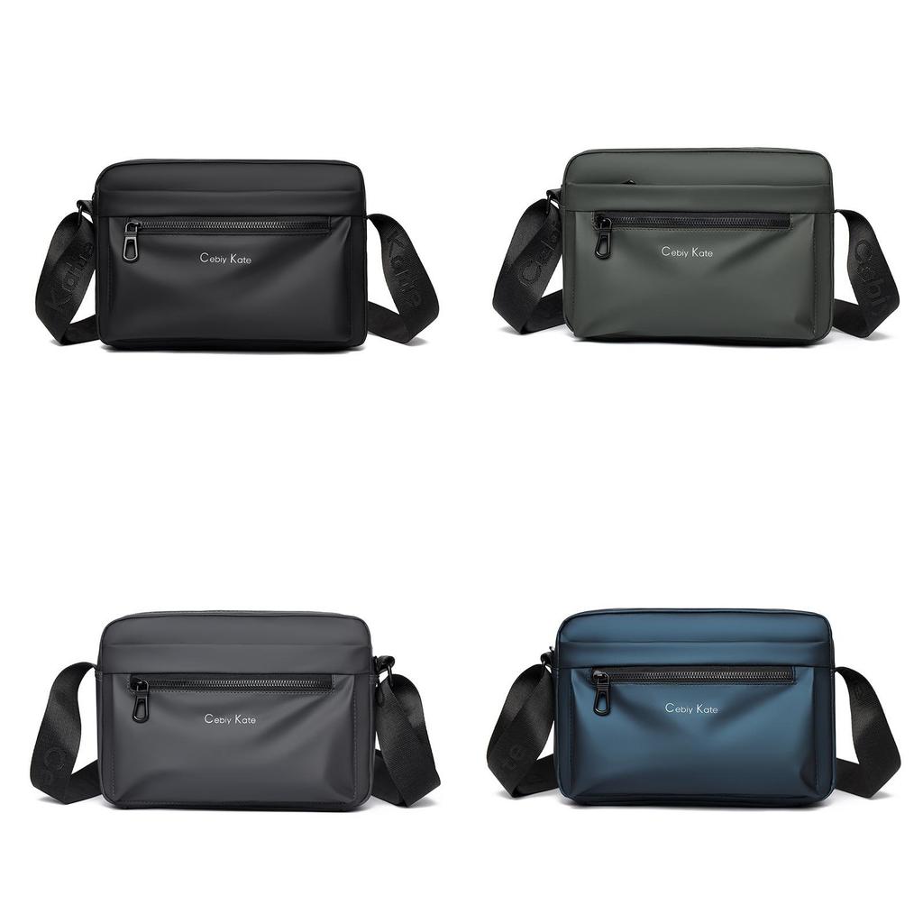 Men Waterproof Leather Film Crossbody Bag For Casual Travel And Commuting