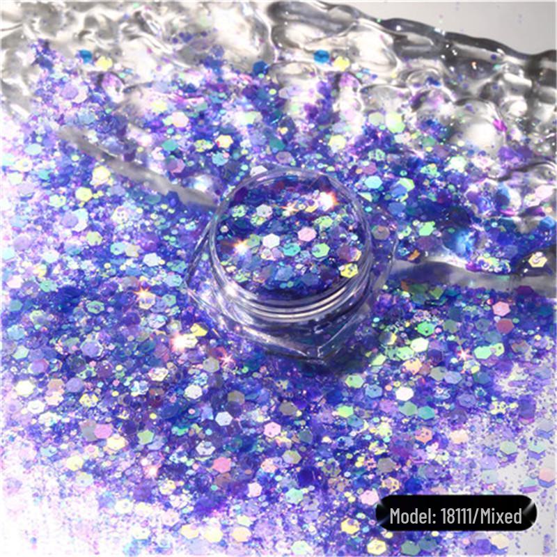 Iridescent Sequin and Glitter Resin Nail Art & Slime Fillers