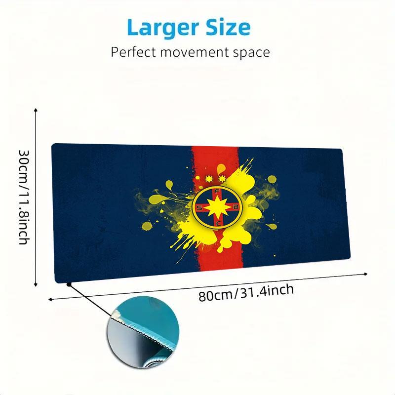 Colorful Splash Logo Large Size Mouse Pad Large Gaming Table Cushion Nonslip Laptop Tablet Big Mousepad Xxl Mat Mini Pc Playmat With Lock Edge
