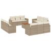VidaXL Garden Lounge Set with Cushions 13 Pcs, Patio Sofas, Patio Furniture Set, Outdoor Furniture, Beige 3256387