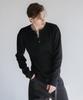 Dekkoloso Veil Henley Neck Knit [Black]