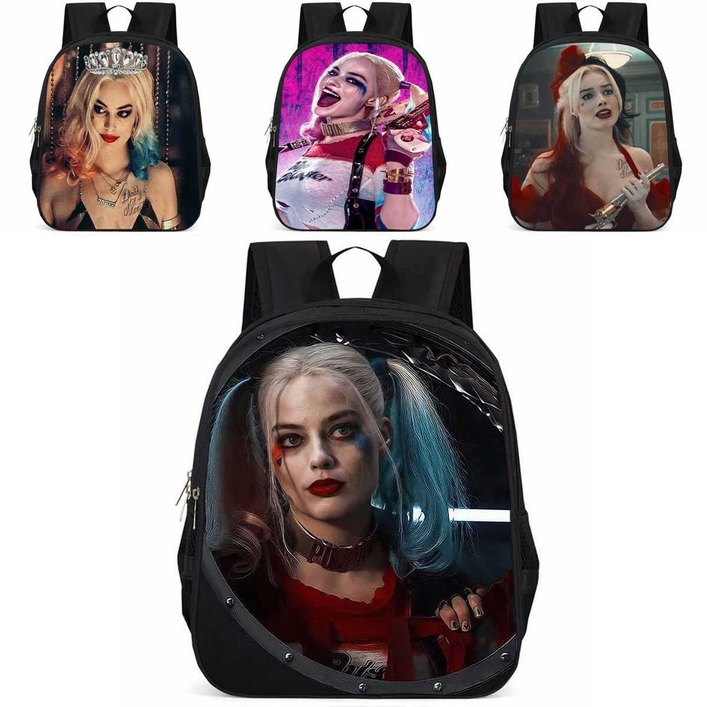 Spacious 15 Inch Harley Quinn Backpack Large Capacity Lightweight Oxford Fabric