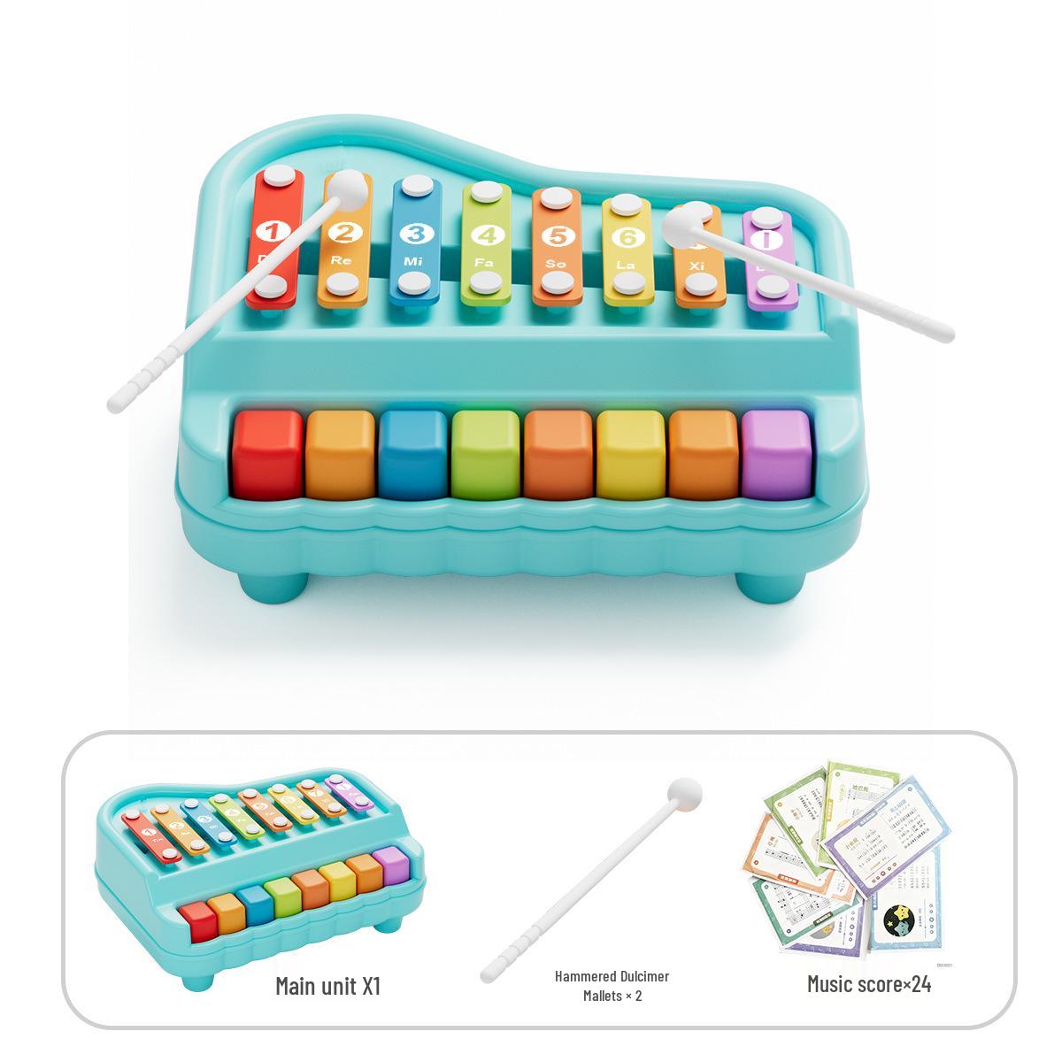 Eight-Tone Baby Xylophone: Educational Musical Toy for Infants & Young Children - Ideal Birthday Gift for June 1st Festival