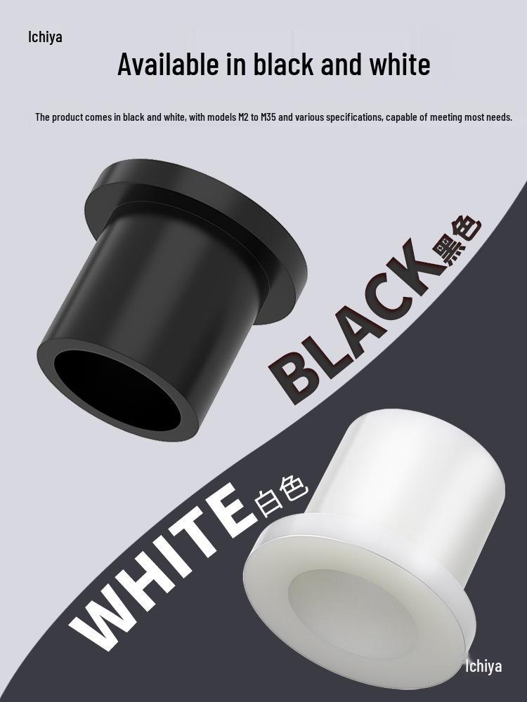 Nylon T-Shaped Plastic Step Gasket Ring with Screw Shaft Sleeve, Insulation Pad, M2-M35