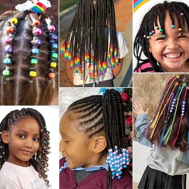 DIY Bracelet Making Set With Resin Beads Plastic Charm and Elastics String for Kids Adults Jewelry Craft Supplies