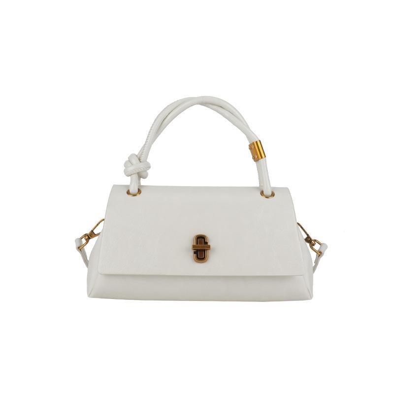

Premium texture simple and versatile shoulder handbag women s autumn new retro fashion versatile bag белый