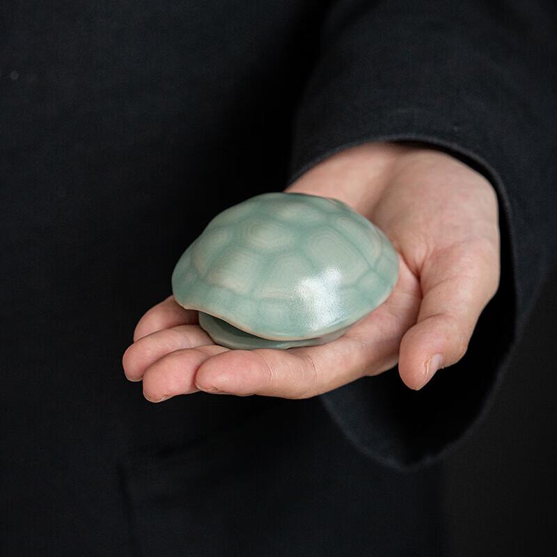 Rushanming Wealthy Turtle Ru Kiln Tea Pet