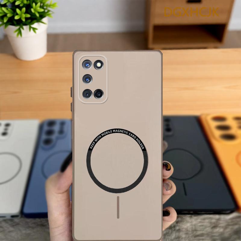

For OPPO A52 Case Oppo A72 Phone Case OPPO A92 Cover CPH2061 CPH2069 CPH2059 Shookproof Color magnetic hard Silicone back cover OPPO A52