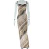 European and American style ins women's fashion snake print dress sexy sleeveless suspender street dress