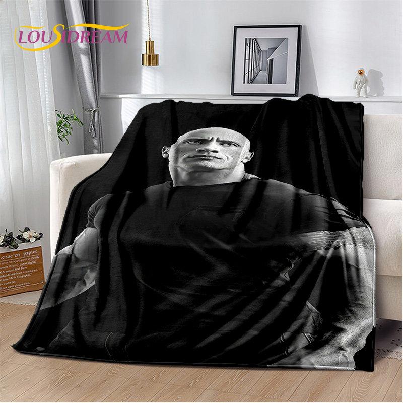 HD The Rock Dwayne Johnson Soft Plush Blanket,Flannel Blanket Throw Blanket for Living Room Bedroom Bed Sofa Picnic Cover Kids