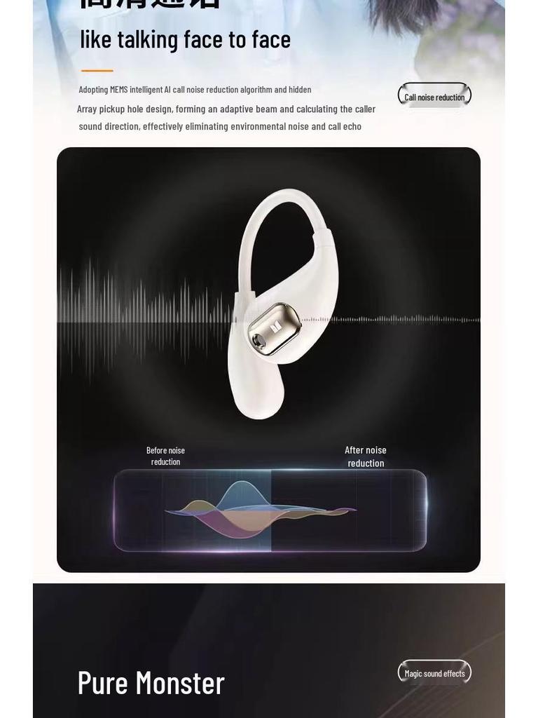 Monster EarAC210 Open-Ear Sport Bluetooth Wireless Headphones