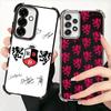F-Fashion RBD R-Rebelde Plating Phone Case For Samsung A17 A07 A37 A57 A16 A56 A15 A55 A14 A54 A13 A53 A26 A36 A25 A35 A24 A34 A