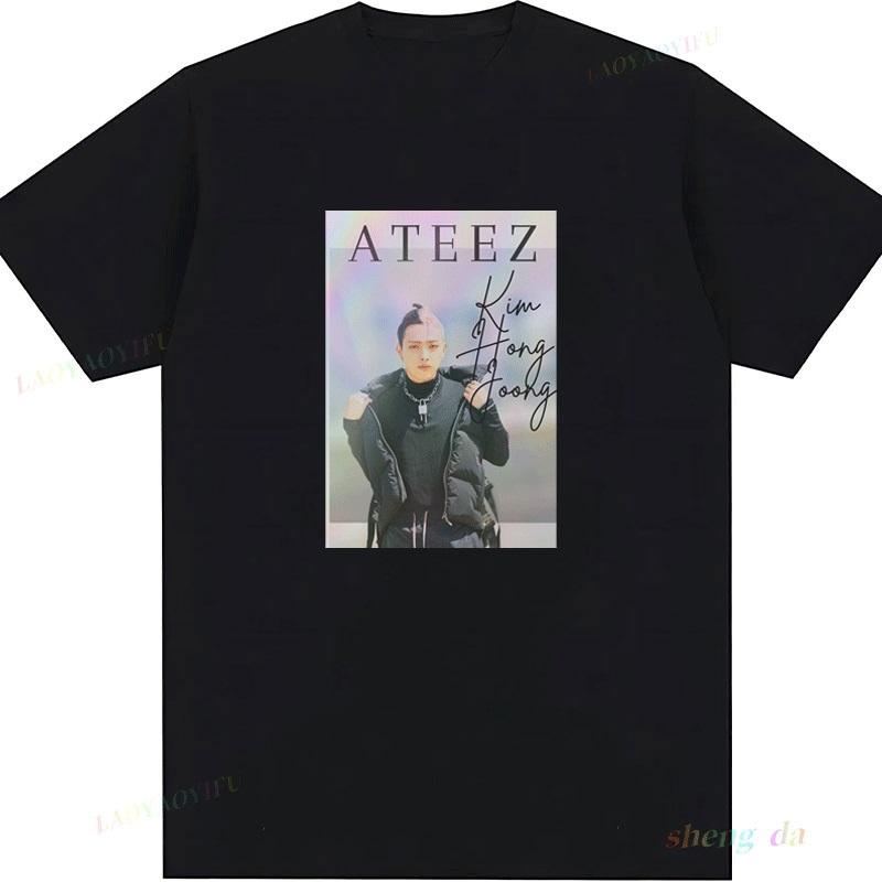 Korea Playera Kpop Hong Joong T Shirt Fashion Casual Funny 100 Cotton Short Sleeve Graphic Shirts Camisa Popular Top