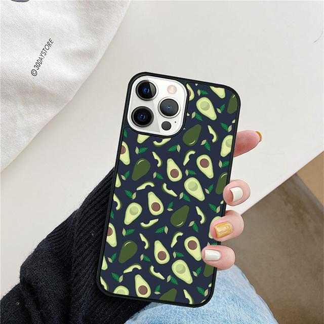 Funny Floral Avocado Mobile Phone Cases Cover For iPhone 17 Air 16 15 14 12 13 11 Pro MAX Apple Plus Coque