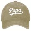 Papa Baseball Cap Vintage Distressed Style Adjustable Casual Summer Outdoor Hat for Unisex