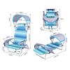 Beach Chair with Canopy Foldable Design Reclining