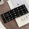 Bandeau de sport large à rivets métalliques pour femmes Bandeau élastique Accessoires de cheveux Mode Design Simple Bandeau absorbant la transpiration