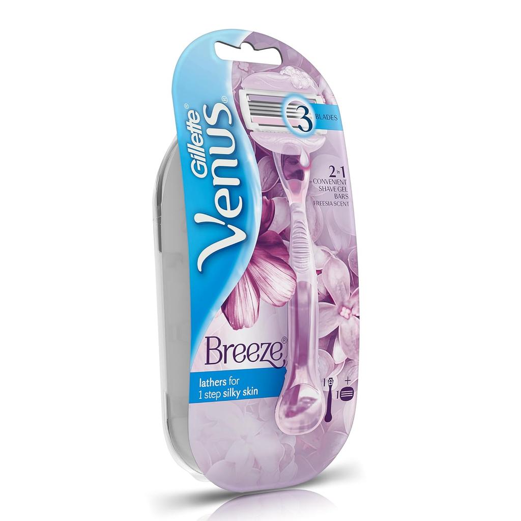 Gillette Venus Breeze Razor for Women | Pack of 1