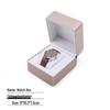 Frosted PU Flip-Top Watch and Jewelry Storage Box