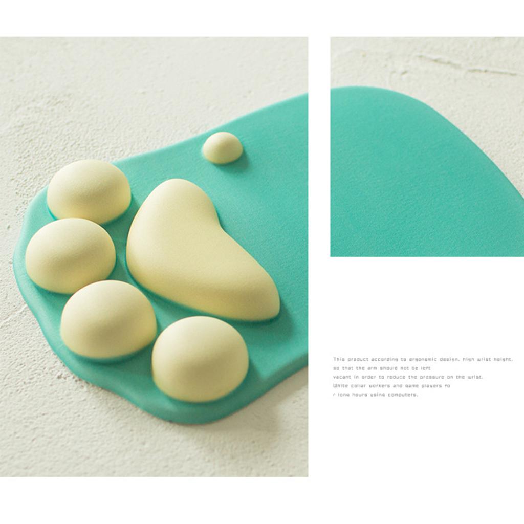 Katzenpfote Mauspad Mehrzweck Cartoon Rutschfest Ergonomisches Mauspad mit Handgelenkstütze für Heim- und Büroarbeit