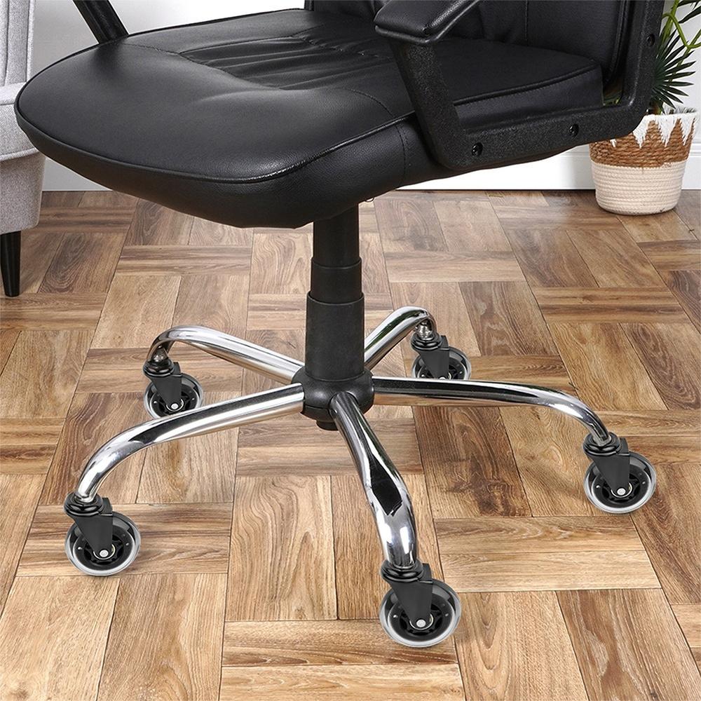 5x Silikon-Gummi Schwenkbare Bürostuhlrollen 11mm