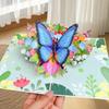 3D Fold Out Butterfly Flower Greeting Card Handmade High Quality Paper  Up Card for Graduation Business Holiday Gifts