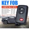 Keyless Entry Smart Prox Remote Key Fob Replacement for Toyota Venza Prius C V 4 Runnner Scion TC(FCC ID:HYQ14ACX PN:89904-47230 271451-5290 GNE