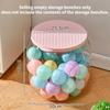 Children Chair Plush Toy Container Doll Box Basket Artifact Transparent Bucket Plastic Storage Stool
