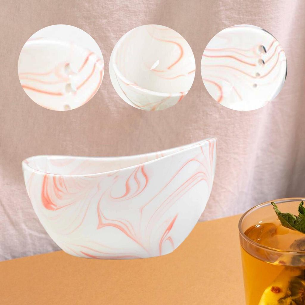 Keramická miska na loupání bylinek Kuchyňský nástroj Ergonomický separátor listů pro oddělení listů a stonků