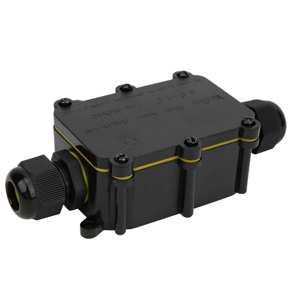 Cable Connector Case IP68 Plastic Junction Box 5m Underwater Electronic Connection Case T100 450VAC 24A UL94V‑2 Junction Case
