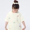 Xiaoyinman Girls' 3D Flower Round Neck Short-Sleeve T-Shirt