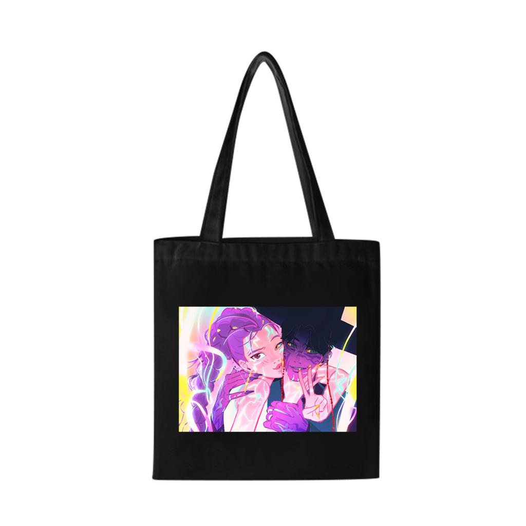 Girls Group Poster Printed Canvas Bag  Style Fan Support Zipper Handbag Women's Bag