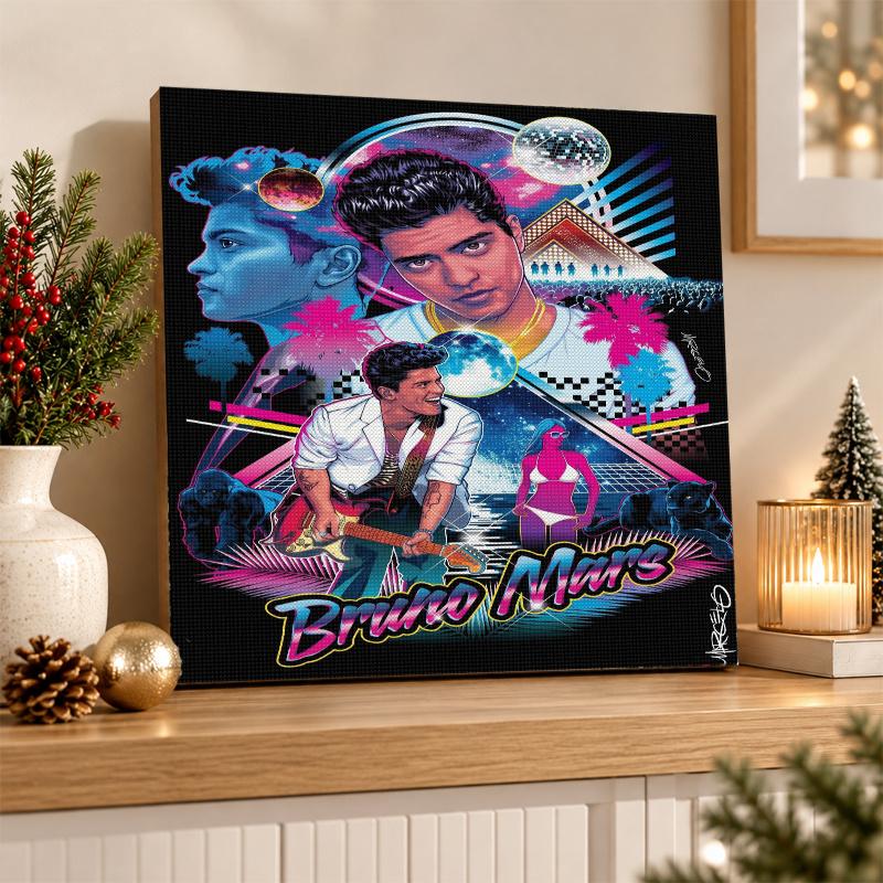 Bruno Mars Diamond Painting Kit 5D Full Drill DIY Diamond Mosaic Wall Art Home Decor