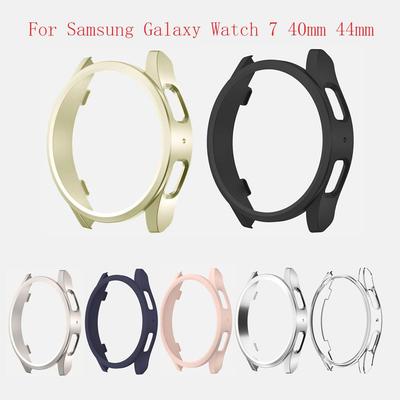 Hülle für Galaxy Watch 7 40mm 44mm, Harter PC Schutzstoßstange Kompatibel mit Samsung Galaxy Watch 7 40mm 44mm Zubehör.