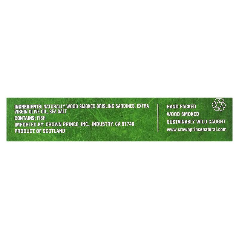 Brisling Sardines, In Extra Virgin Olive Oil, 3.75 Oz (106 G)