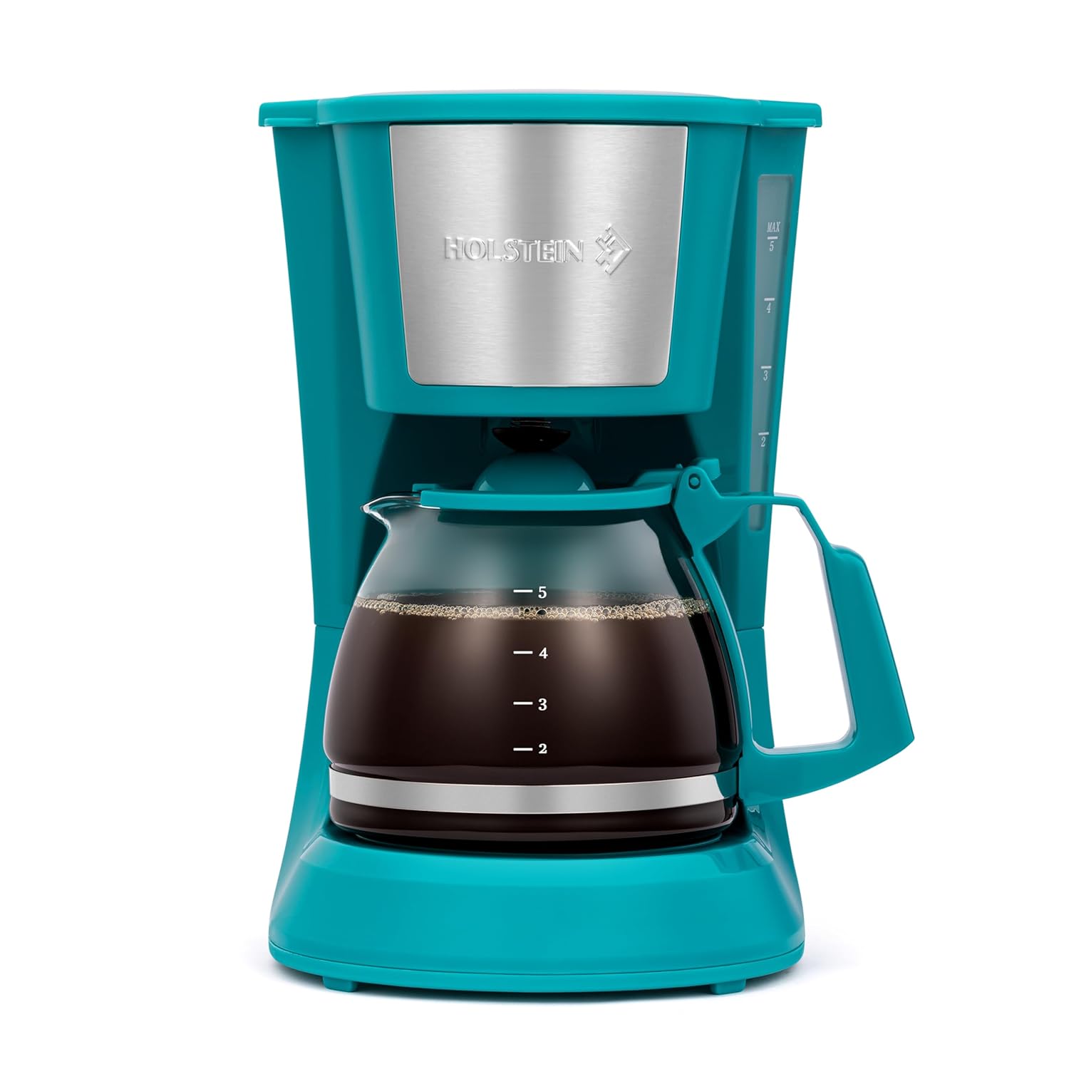 5 Cup Drip Coffee Maker – Compact and User-Friendly with Auto Pause & Serve, Reusable Filter, Measuring United States