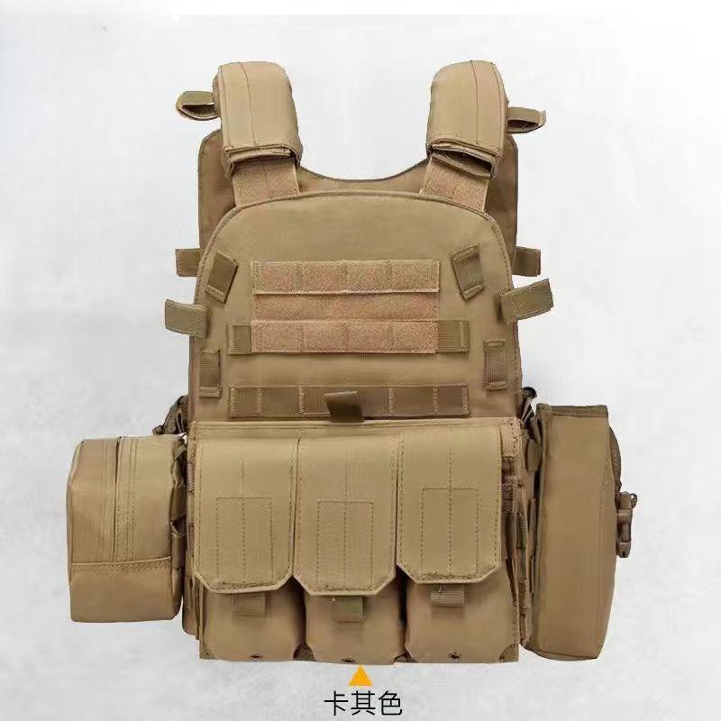 Camo Nylon Tactical Vest for Kids - Body Protection Hunting Carrier with Pouches Children's Gear for Training And Camping