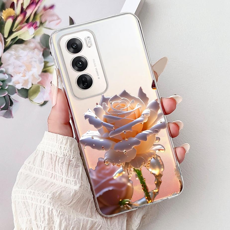Für Oppo Reno 12 5G Hülle CPH2625 Cooles Design Mode Bemalte Abdeckung Weiche Dünne Handyhülle Für Oppo Reno 12 Pro Reno12 Fundas Coque